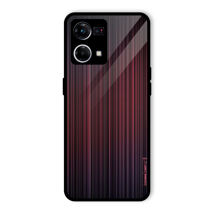 Stripes Gradiant Glass Back Case for Oppo F21 Pro 5G