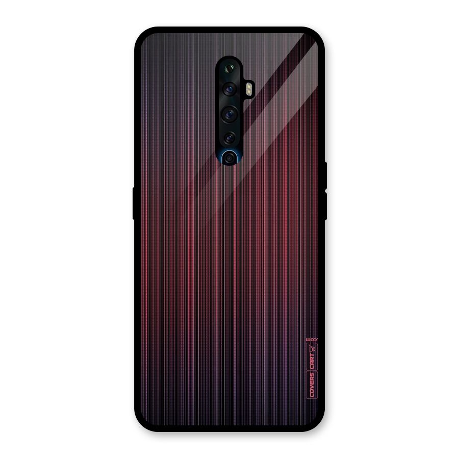 Stripes Gradiant Glass Back Case for Oppo Reno2 F