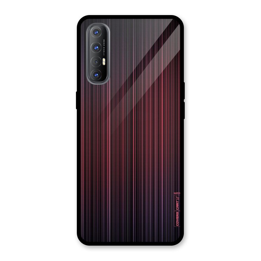 Stripes Gradiant Glass Back Case for Oppo Reno3 Pro