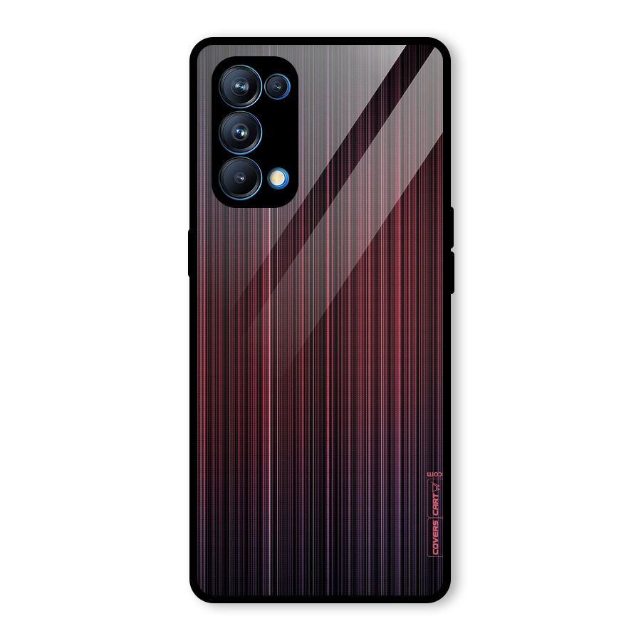 Stripes Gradiant Glass Back Case for Oppo Reno5 Pro 5G