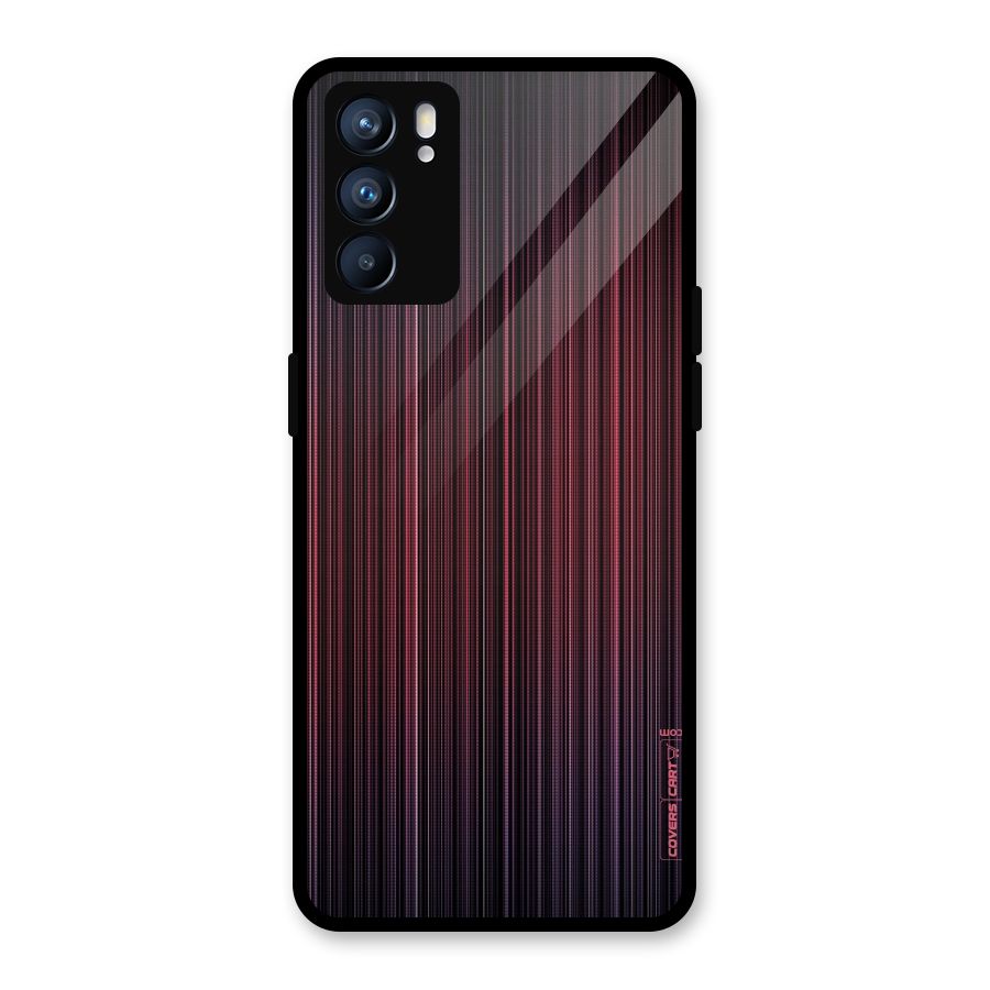 Stripes Gradiant Glass Back Case for Oppo Reno6 5G