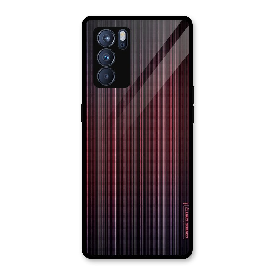 Stripes Gradiant Glass Back Case for Oppo Reno6 Pro 5G