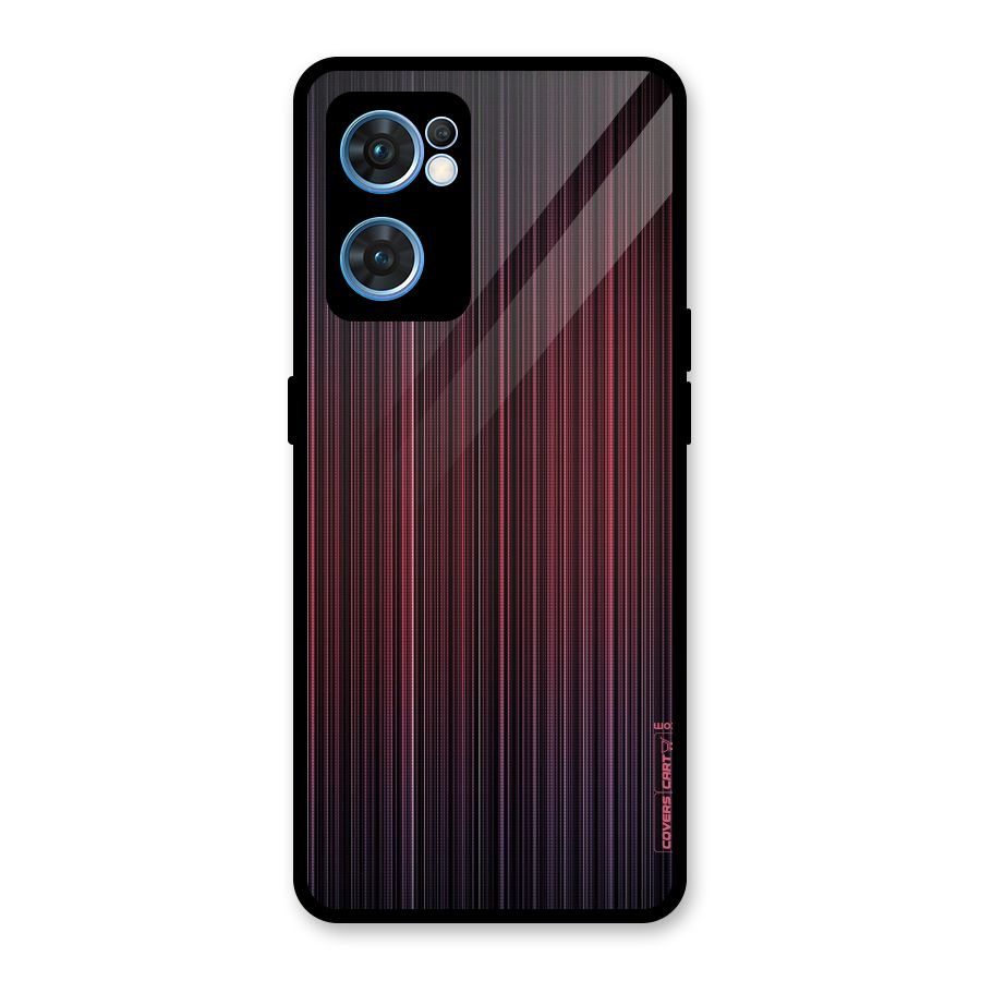 Stripes Gradiant Glass Back Case for Oppo Reno7 5G