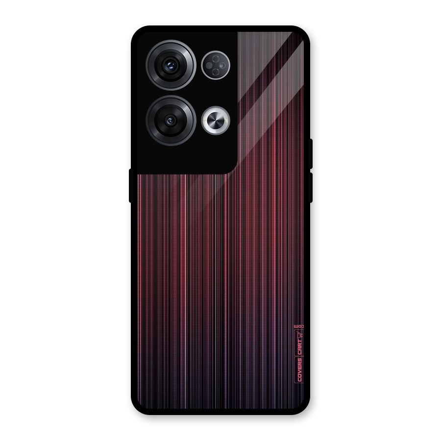 Stripes Gradiant Glass Back Case for Oppo Reno8 Pro 5G