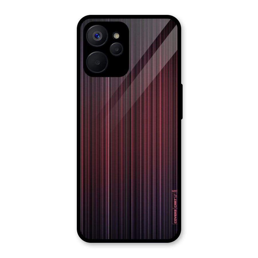 Stripes Gradiant Glass Back Case for Realme 9i 5G