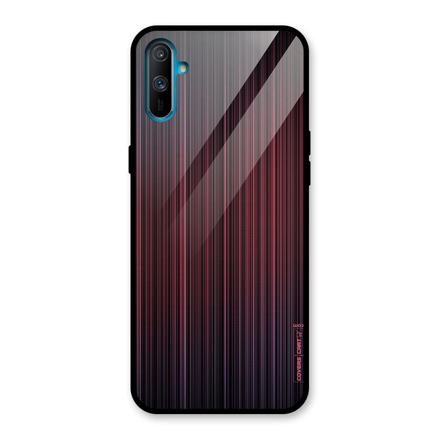 Stripes Gradiant Glass Back Case for Realme C3