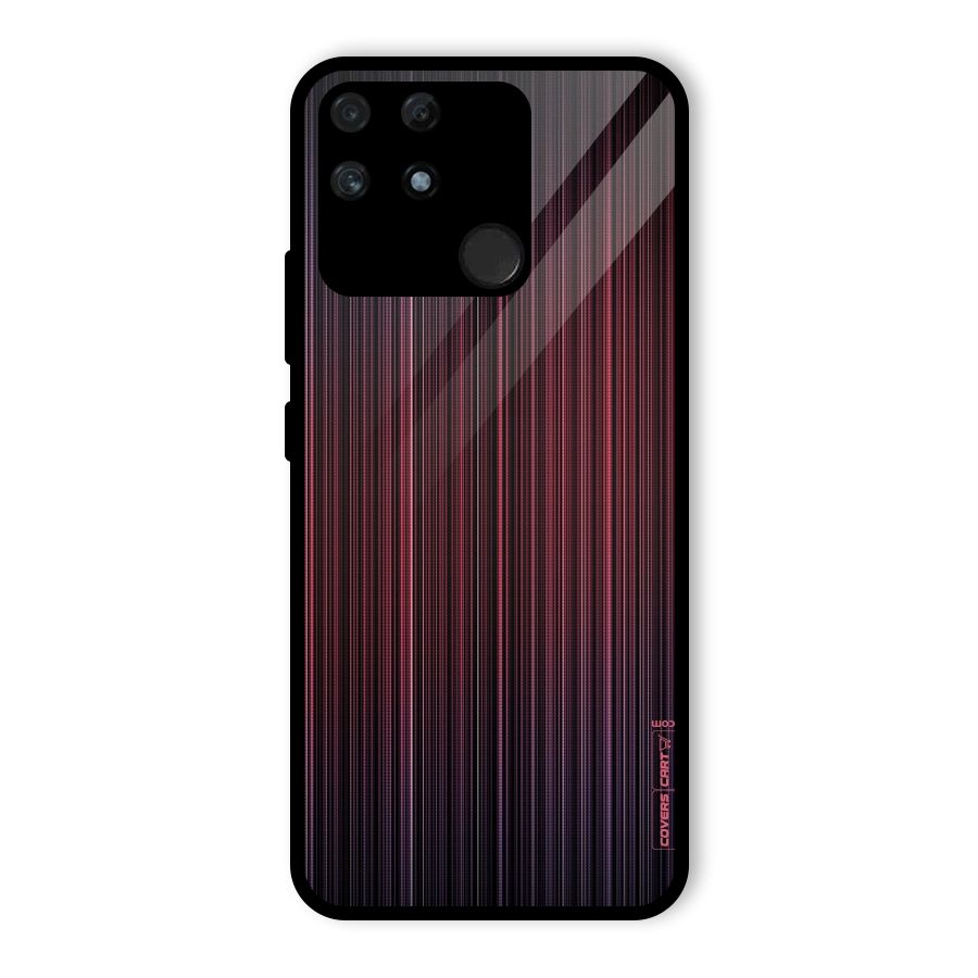 Stripes Gradiant Glass Back Case for Realme Narzo 50A