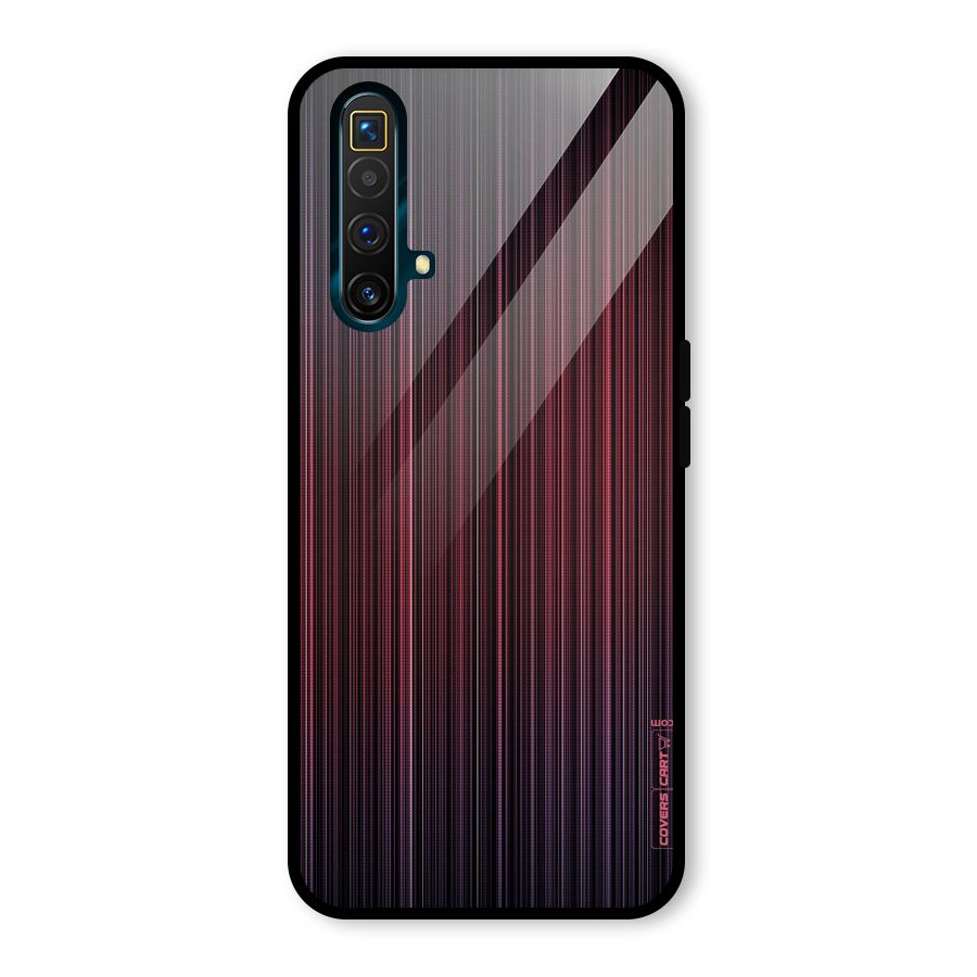 Stripes Gradiant Glass Back Case for Realme X3