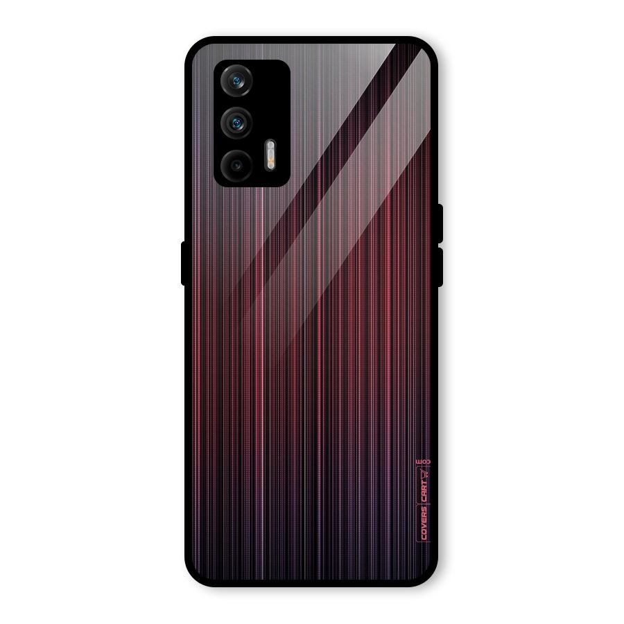 Stripes Gradiant Glass Back Case for Realme X7 Max