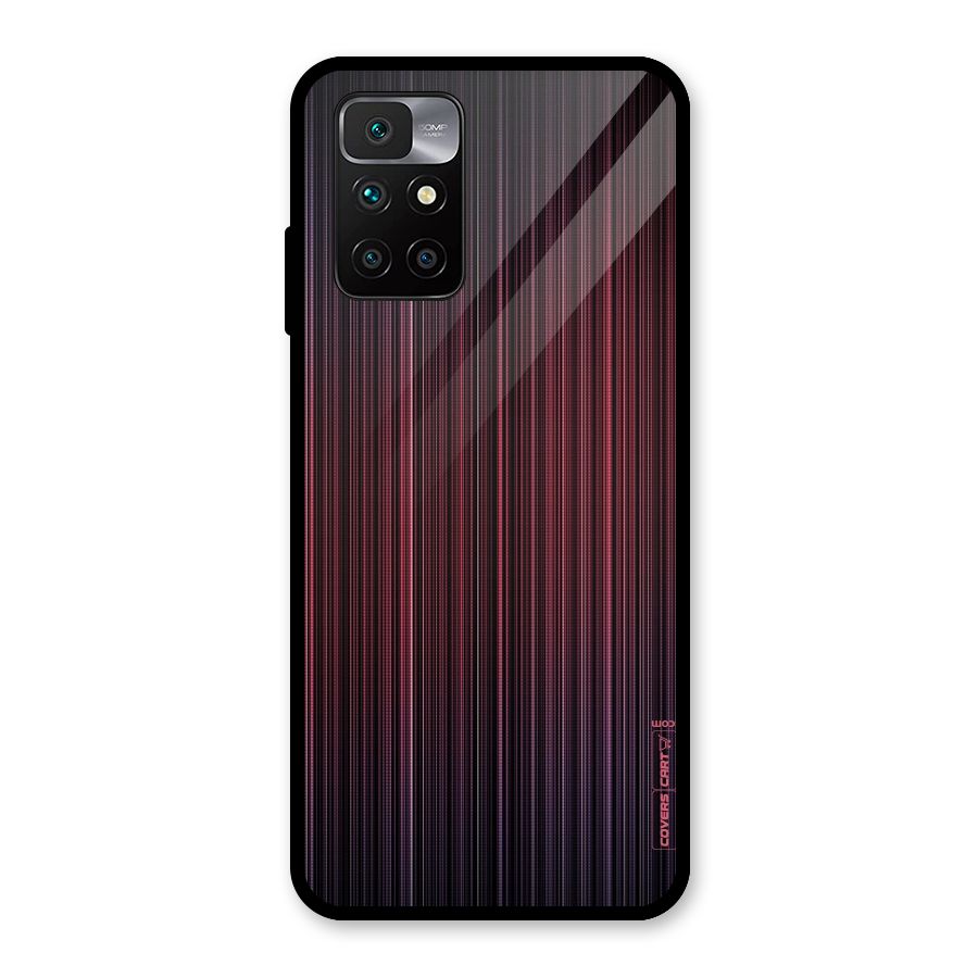 Stripes Gradiant Glass Back Case for Redmi 10 Prime