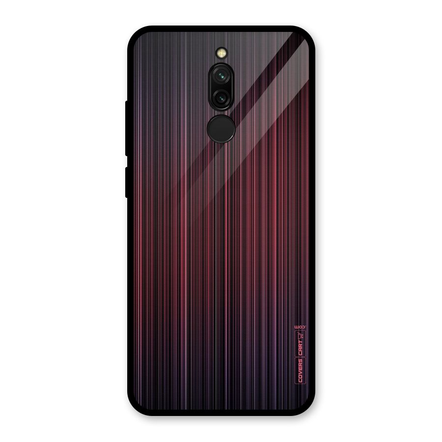 Stripes Gradiant Glass Back Case for Redmi 8