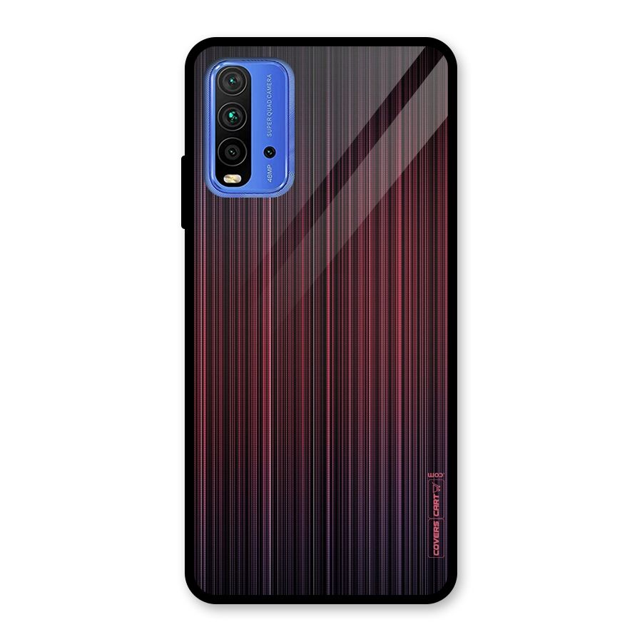 Stripes Gradiant Glass Back Case for Redmi 9 Power