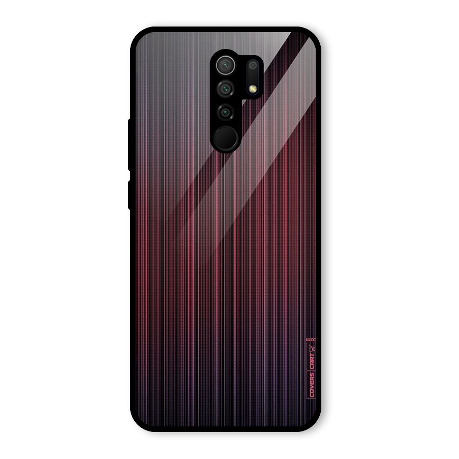 Stripes Gradiant Glass Back Case for Redmi 9 Prime