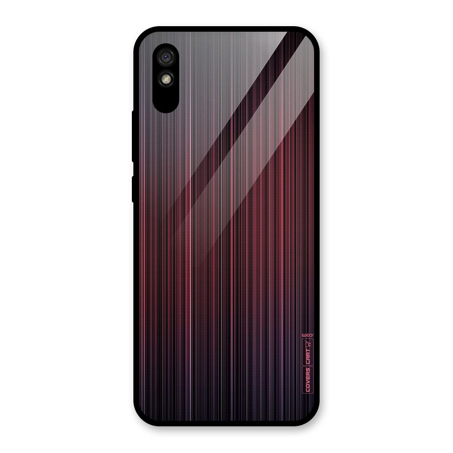 Stripes Gradiant Glass Back Case for Redmi 9i