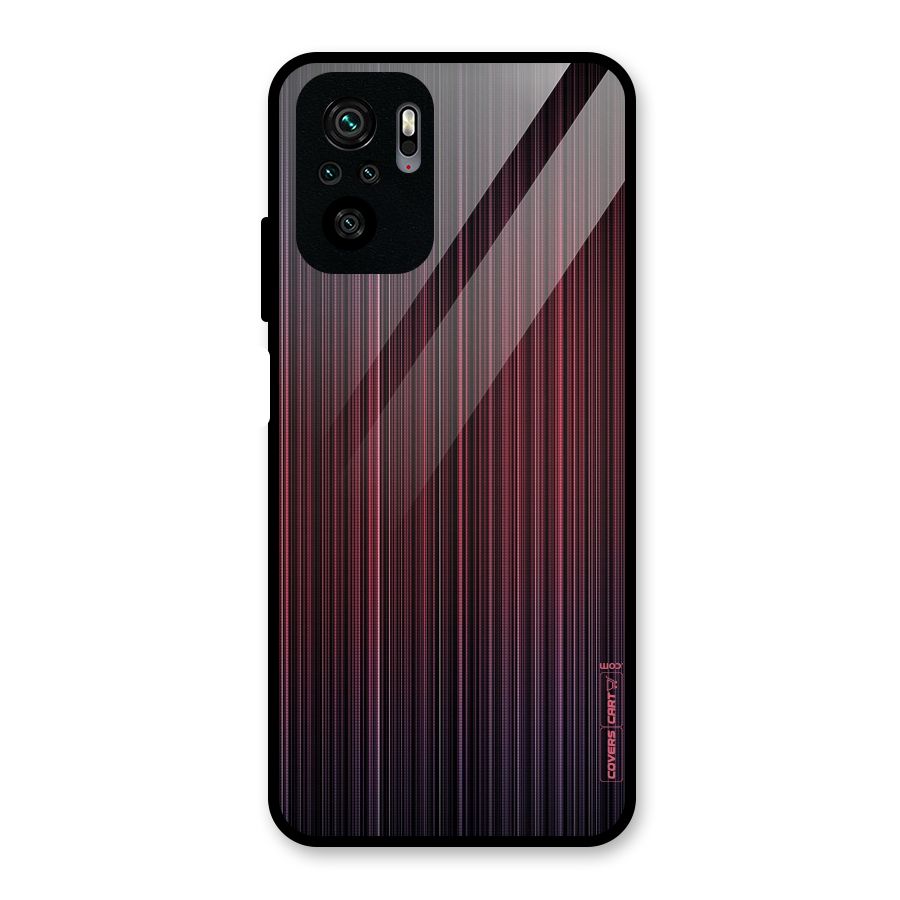Stripes Gradiant Glass Back Case for Redmi Note 10S