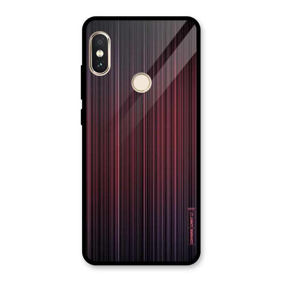 Stripes Gradiant Glass Back Case for Redmi Note 5 Pro