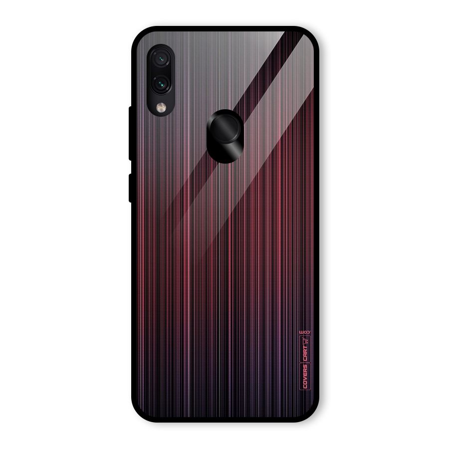 Stripes Gradiant Glass Back Case for Redmi Note 7 Pro