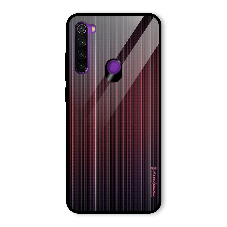 Stripes Gradiant Glass Back Case for Redmi Note 8