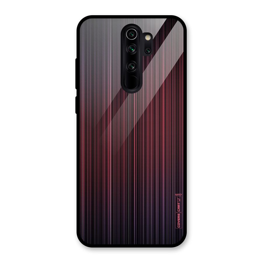 Stripes Gradiant Glass Back Case for Redmi Note 8 Pro