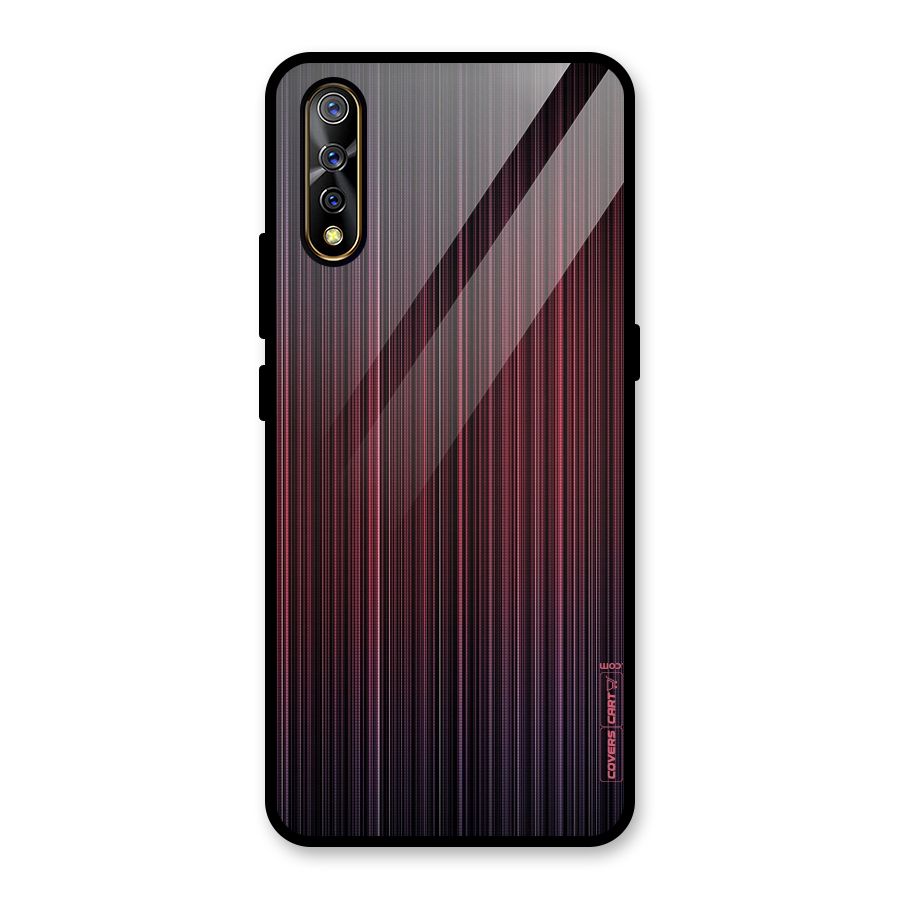 Stripes Gradiant Glass Back Case for Vivo S1