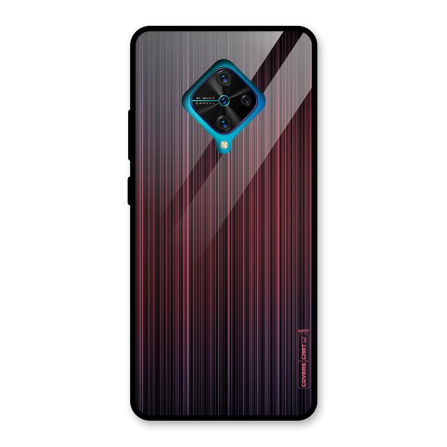 Stripes Gradiant Glass Back Case for Vivo S1 Pro