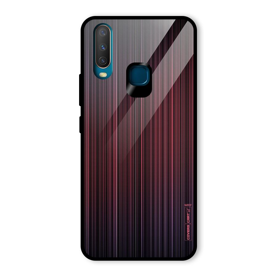 Stripes Gradiant Glass Back Case for Vivo U10