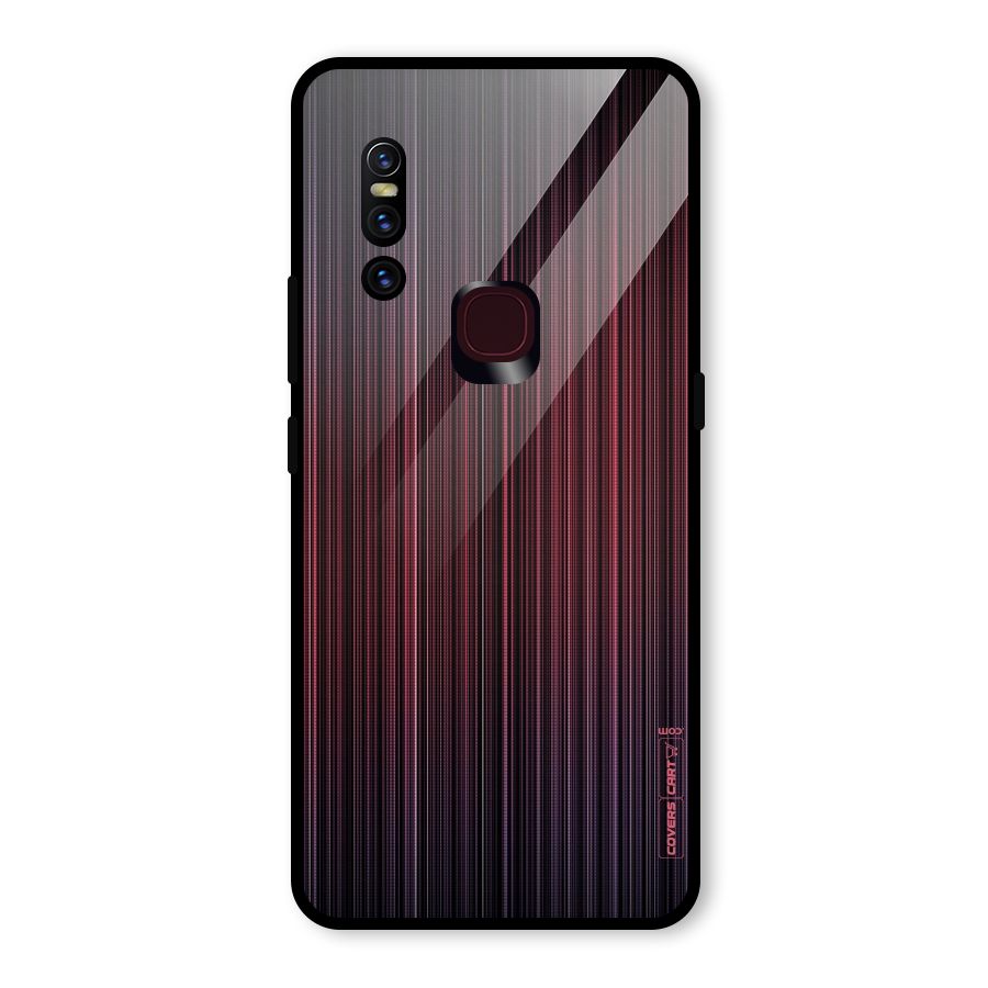 Stripes Gradiant Glass Back Case for Vivo V15