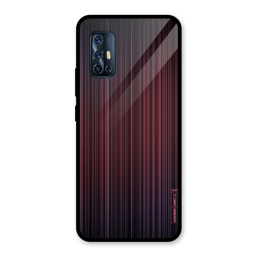 Stripes Gradiant Glass Back Case for Vivo V17
