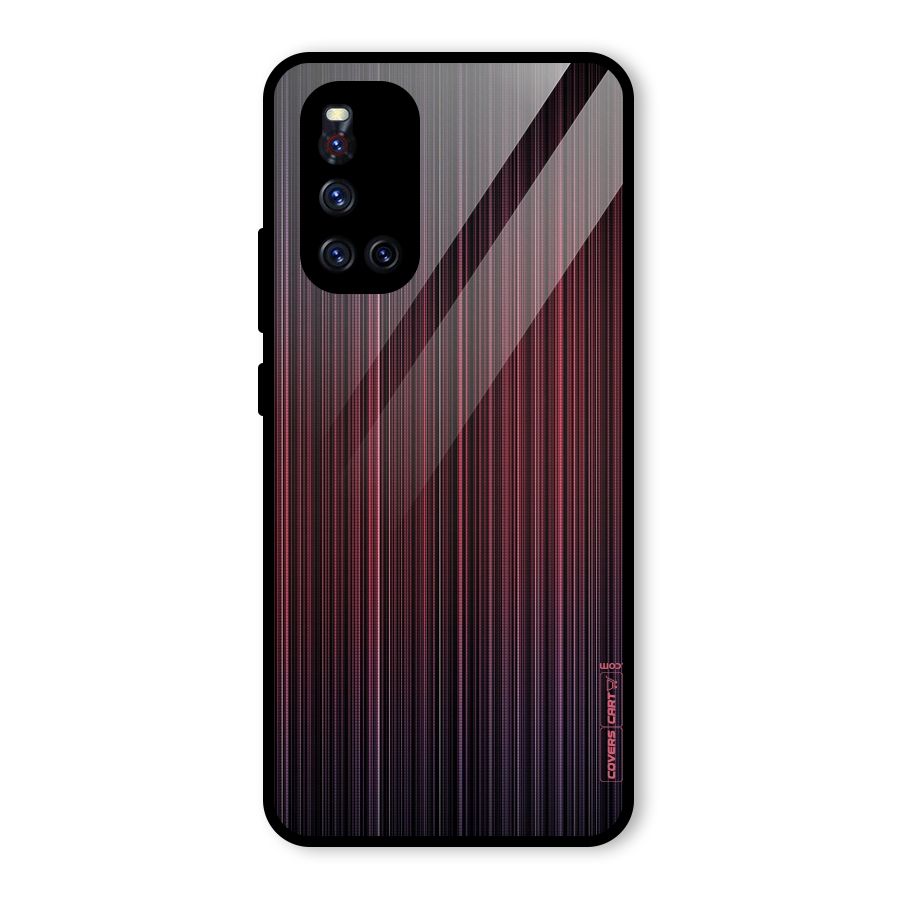 Stripes Gradiant Glass Back Case for Vivo V19