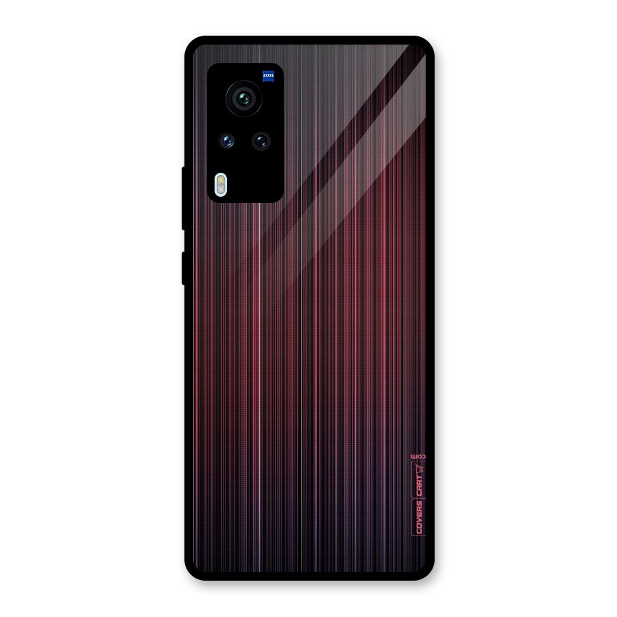 Stripes Gradiant Glass Back Case for Vivo X60 Pro