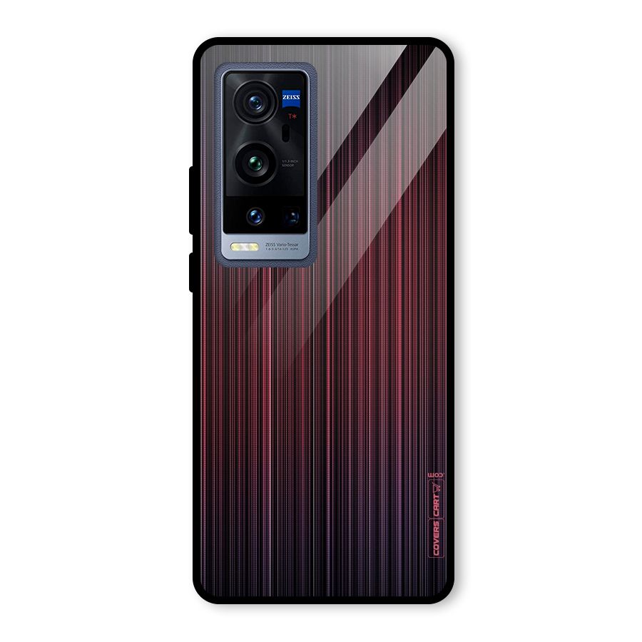 Stripes Gradiant Glass Back Case for Vivo X60 Pro Plus