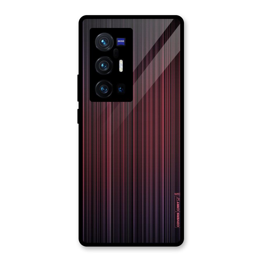 Stripes Gradiant Glass Back Case for Vivo X70 Pro Plus