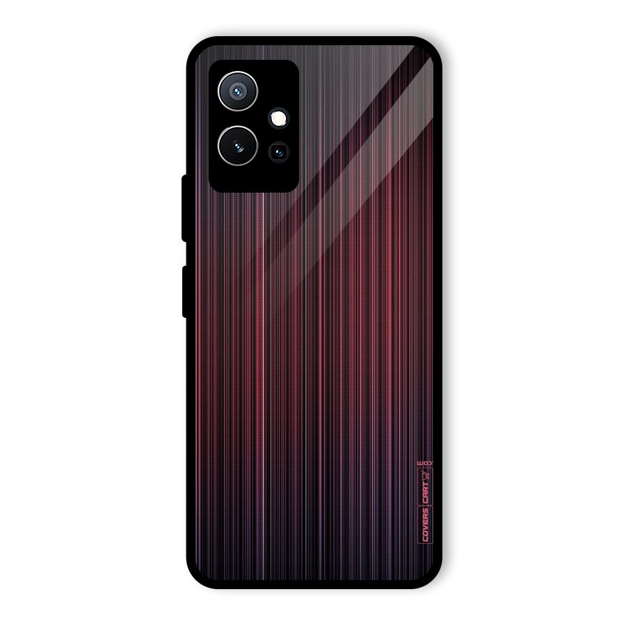 Stripes Gradiant Glass Back Case for Vivo Y75 5G