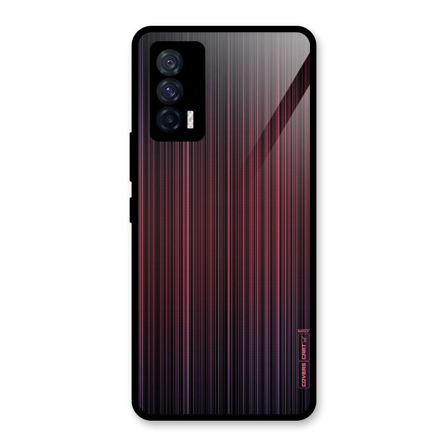 Stripes Gradiant Glass Back Case for Vivo iQOO 7 5G