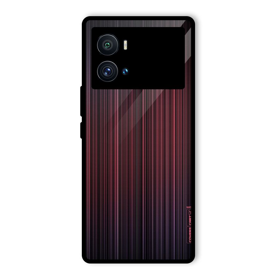 Stripes Gradiant Glass Back Case for Vivo iQOO 9 Pro