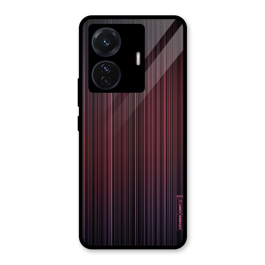 Stripes Gradiant Glass Back Case for Vivo iQOO Z6 Pro
