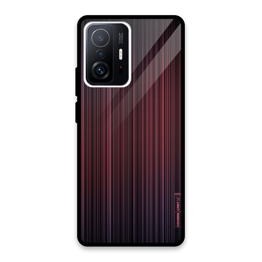 Stripes Gradiant Glass Back Case for Xiaomi 11T Pro