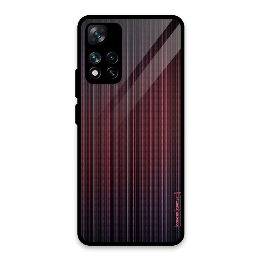 Stripes Gradiant Glass Back Case for Xiaomi 11i HyperCharge 5G