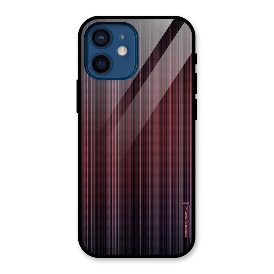 Stripes Gradiant Glass Back Case for iPhone 12 Mini