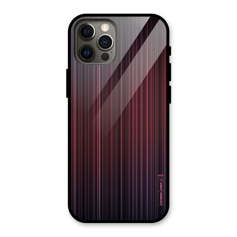 Stripes Gradiant Glass Back Case for iPhone 12 Pro