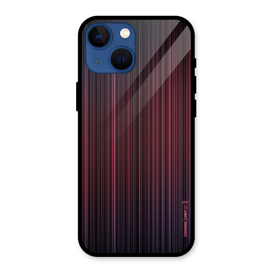 Stripes Gradiant Glass Back Case for iPhone 13 Mini