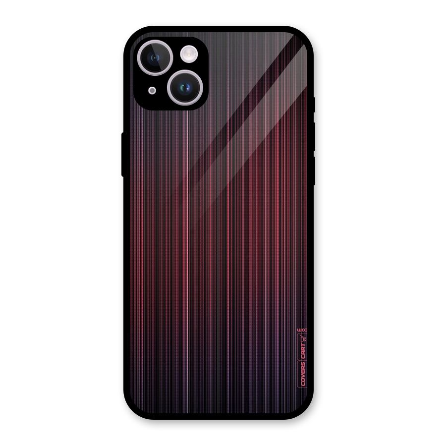 Stripes Gradiant Glass Back Case for iPhone 14 Plus