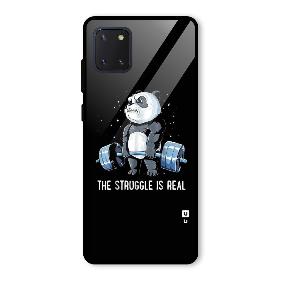 Struggle in Real Glass Back Case for Galaxy Note 10 Lite