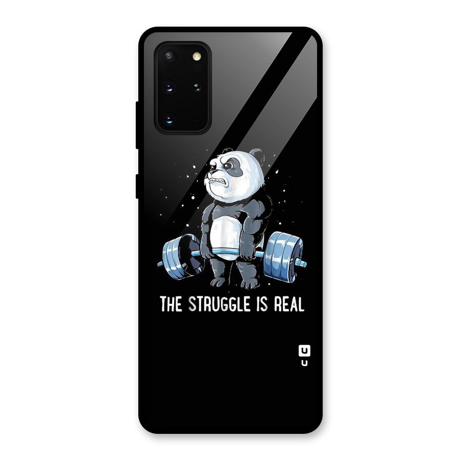 Struggle in Real Glass Back Case for Galaxy S20 Plus