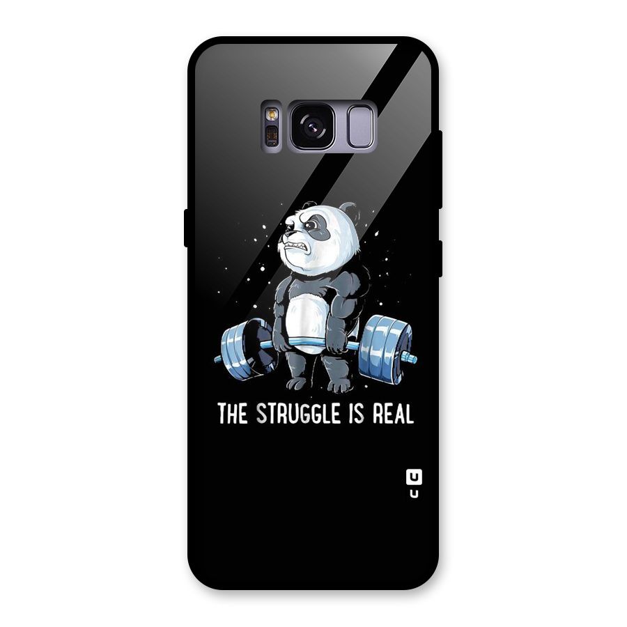 Struggle in Real Glass Back Case for Galaxy S8