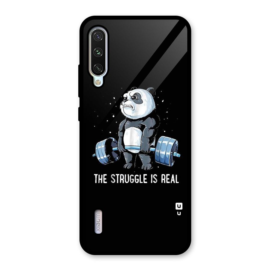 Struggle in Real Glass Back Case for Mi A3
