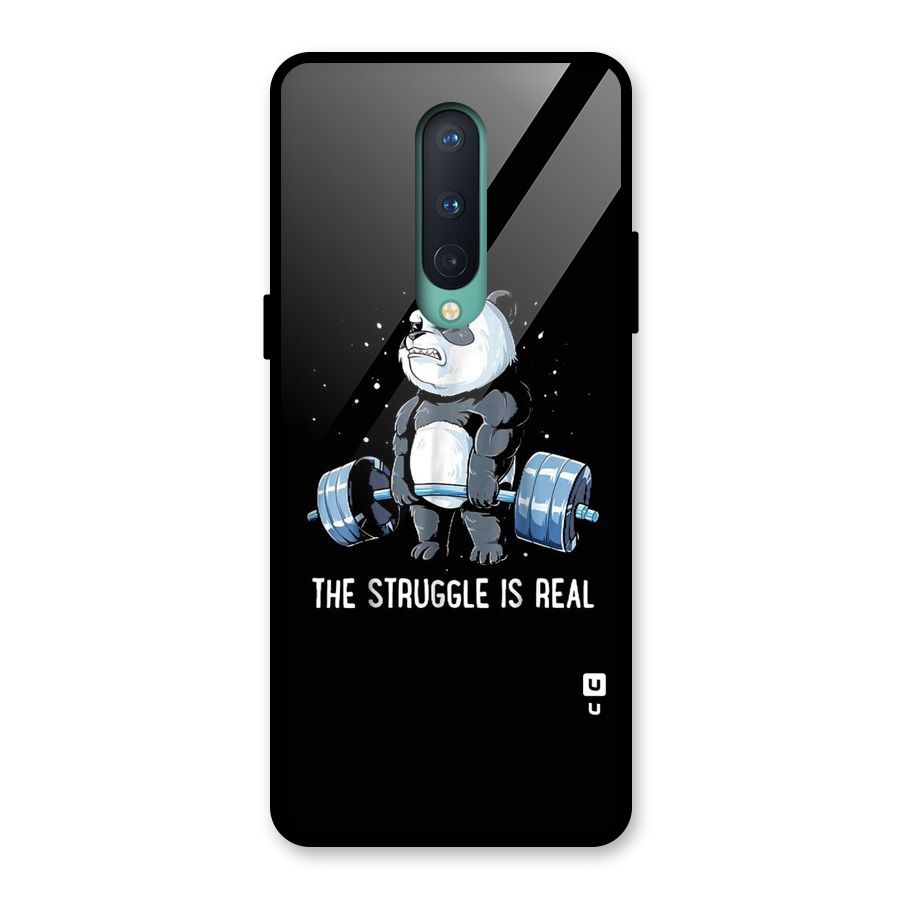 Struggle in Real Glass Back Case for OnePlus 8