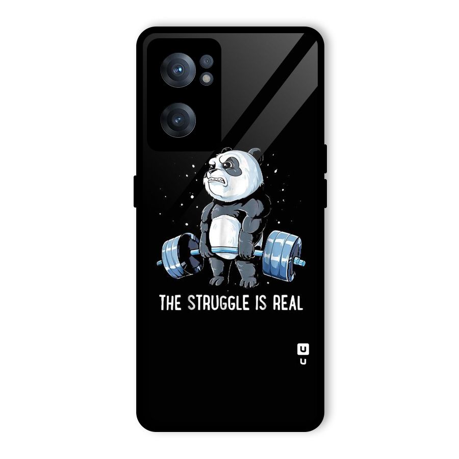 Struggle in Real Glass Back Case for OnePlus Nord CE 2 5G