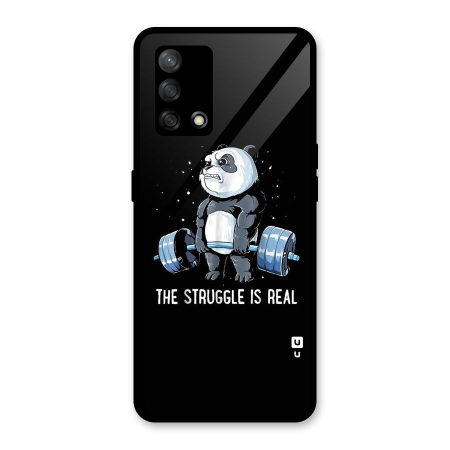 Struggle in Real Glass Back Case for Oppo F19