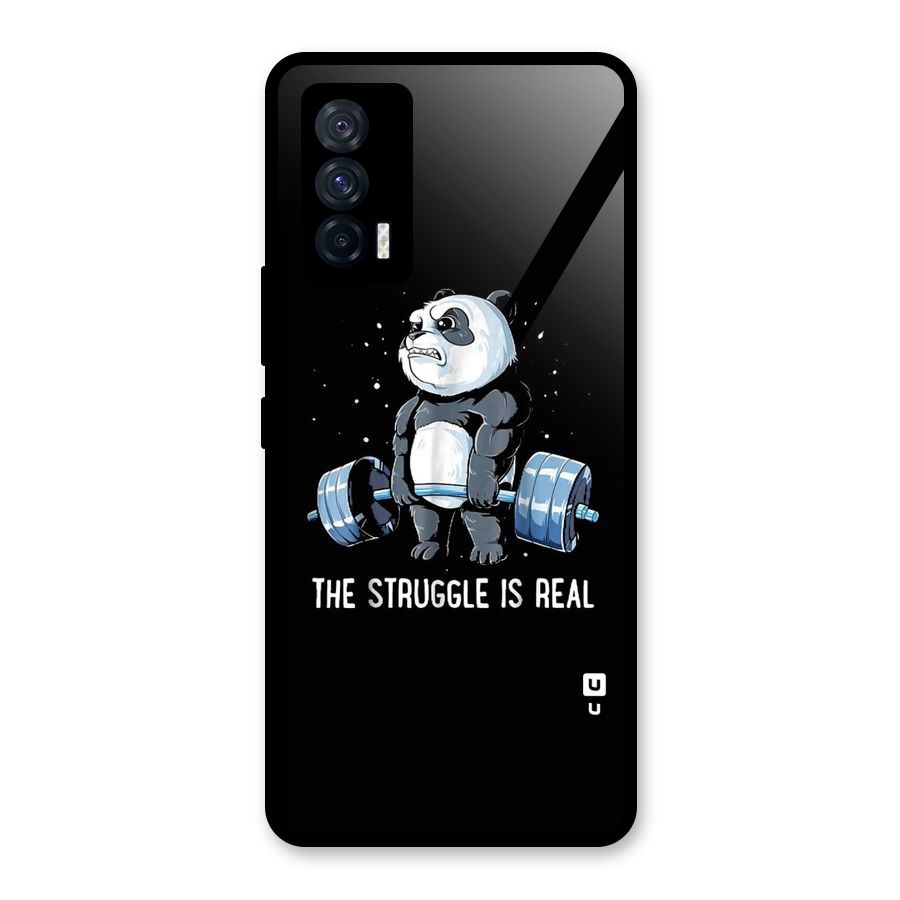 Struggle in Real Glass Back Case for Vivo iQOO 7 5G